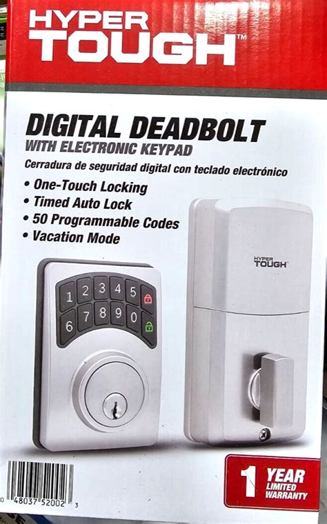 Best Deal Hyper Tough 1752002 Digital Deadbolt (Satin Nickel) from Walmart. . Hyper tough digital deadbolt model 1752002 manual